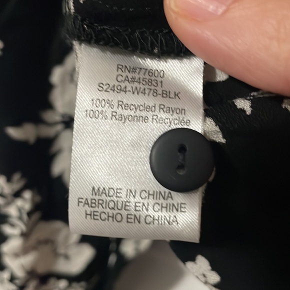 SALTWATER LUXE floral puff sleeve blouse Medium - Picture 6 of 6